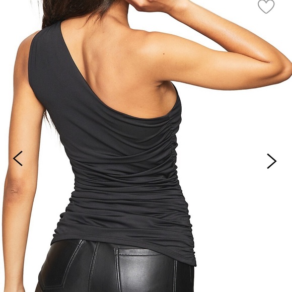 LIPSY one shoulder black top - Picture 2 of 2